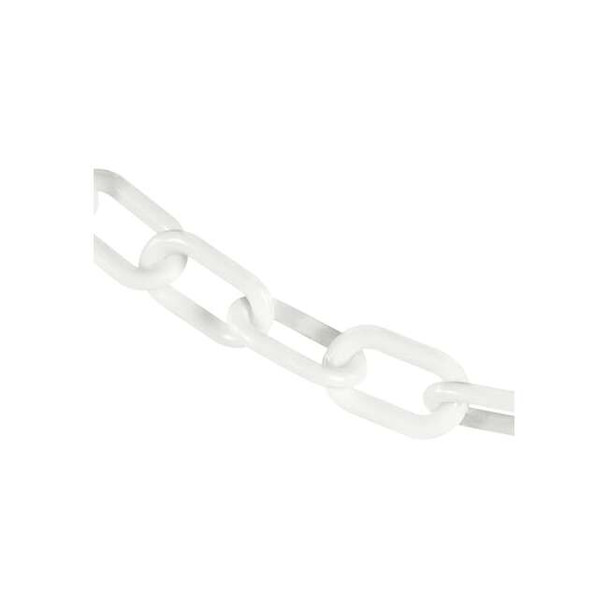 Mr. Chain 2" x 300' White Heavy Duty Plastic Safety Chain 51001-300