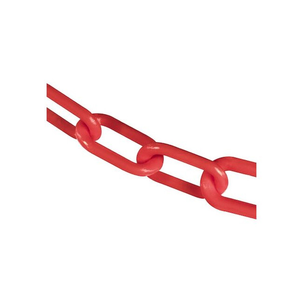 Mr. Chain 3" x 25' Red Plastic Safety Chain 80005-25
