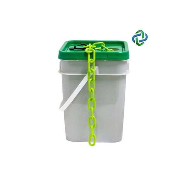 Mr. Chain Safety Green Plastic Chain Pail 1"(#4,2 10014-P