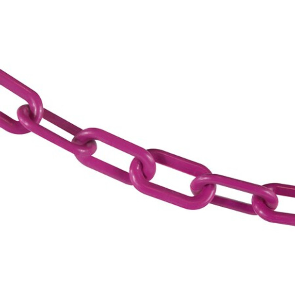 Mr. Chain 2" x 300' Magenta Plastic Safety Chain 50018-300