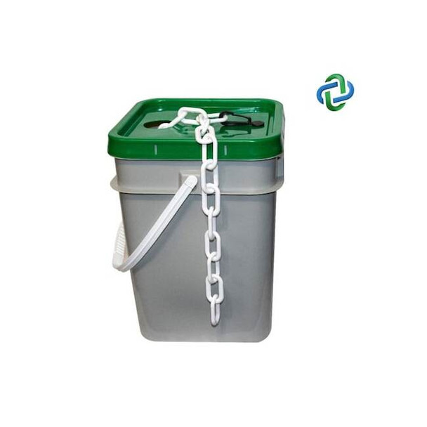 Mr. Chain White Plastic Chain Pail 3"(#10,76 mm) 80001-P