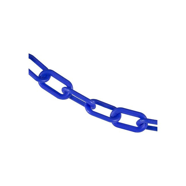 Mr. Chain 2" x 200' Blue Plastic Safety Chain 50006-200
