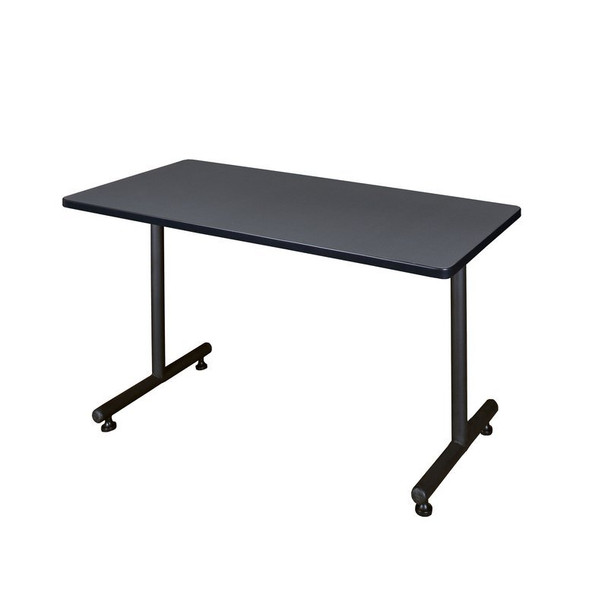 Kobe Rectangle Training Table, 42" W, 29" H, Laminate Top, Gray MKTRCT4230GY