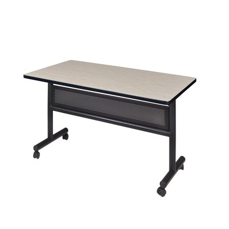 Kobe Rectangle FlipTop Table, 48" W, 29" H, Laminate Top, Maple MKFTM4830PL