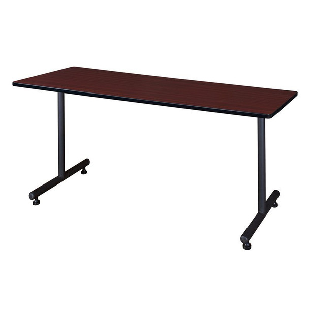 Kobe Rectangle Training Table, 66" W, 29" H, Laminate Top, Mahogany MKTRCT6630MH