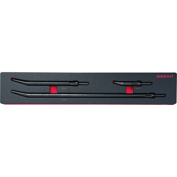 Shockit™ Punch Kt in HD EVA Foam Tray–Non-Turning Slots,.401 Shank Size,Mult. Punch Sizes 5.5”– 22” LT1910PKF