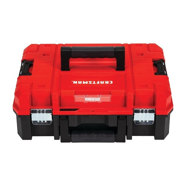 VERSASTACK Tool System Suitcase, Plastic, Black/Red, 17 in W x 13 in D x 7 in H