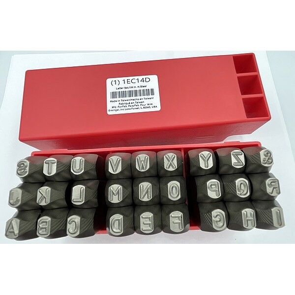 Manufacturer Varies Hand Stamp Kit, Letter Set 1EC14
