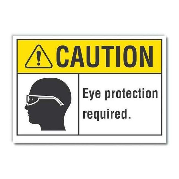 Lyle Sign,Self-Adhesive Vinyl,3-1/2 in. H, LCU3-0110-RD_5x3.5 LCU3-0110-RD_5x3.5