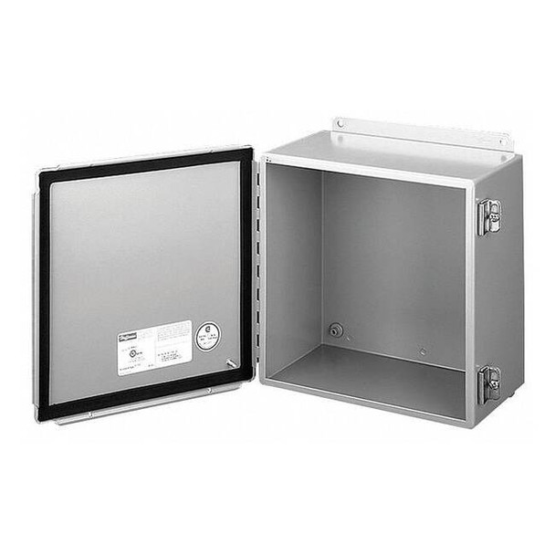 Screw Down Clamps Electrical Enclosures, 10 in H, 4 in D, 8 in W, 12, 13, Steel