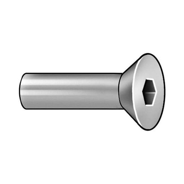 Arch Barrel, #10-24, 1 in Brl Lg, 1/4 in Brl Dia, Stainless Steel Plain
