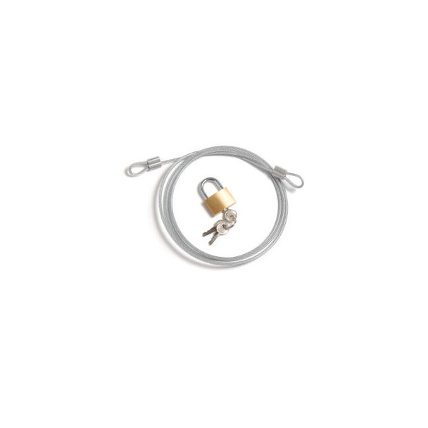 Global Industrial Security Cable Kit-Includes Cable Padlock And 3 Keys