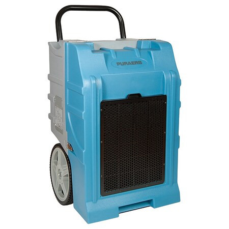 Puraero PortableDehumidifier,115VAC,2000sqft PA-70-LGR