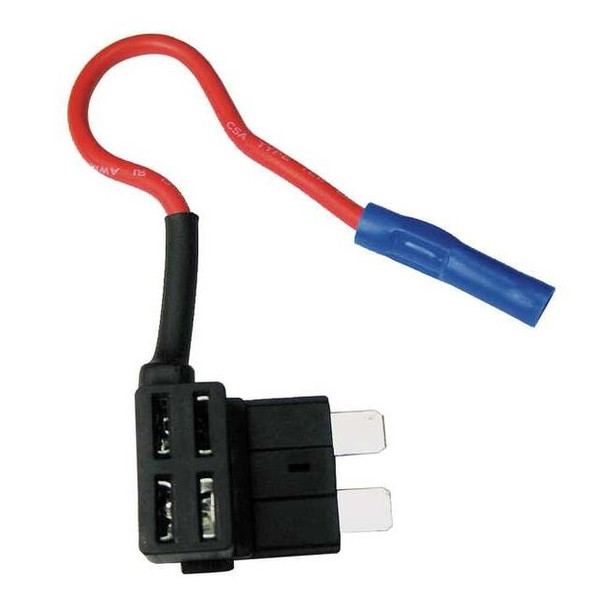 Fuse Holder, 0 to 10A Amp Range, 32V DC Volt Rating, 1 Poles, Crimp