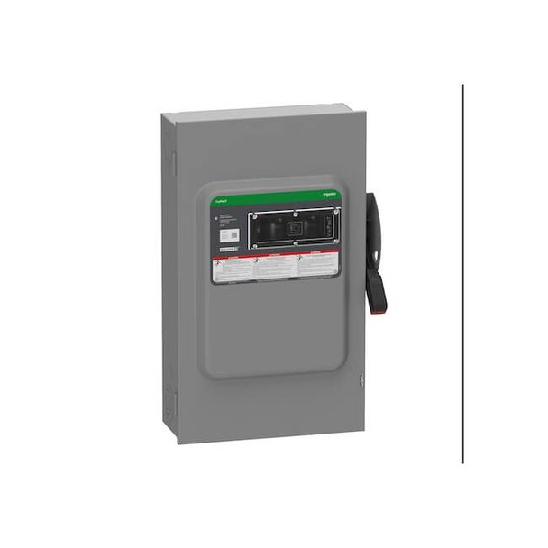 Safety Switch, Nonfusible, 3PST, Three Phase, NEMA 1, Indoor, Steel