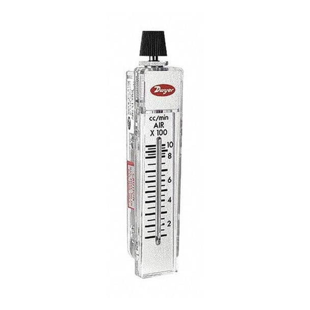Dwyer Instruments Flowmeter, range 10-100 cc/min air. +/-8% accuracy RMA-150-SSV