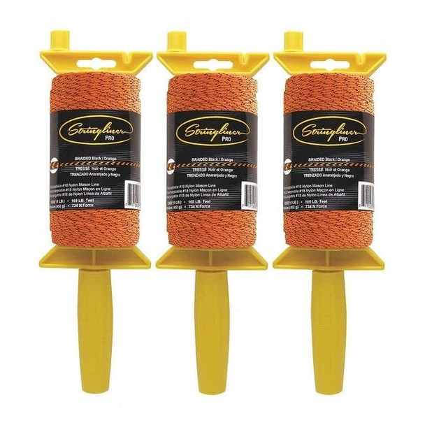 Stringliner Mason'sLine Reel,Black/Orange,1,000',PK3 25791