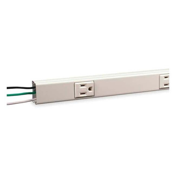 Legrand Prewired Raceway,5 Outlets,Polyester NM20GB512
