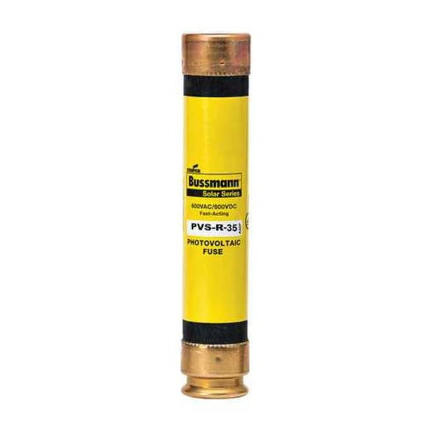 Eaton Bussmann Solar Fuse, 35A, Fast-Acting, 600V AC, Cylindrical PVS-R-35