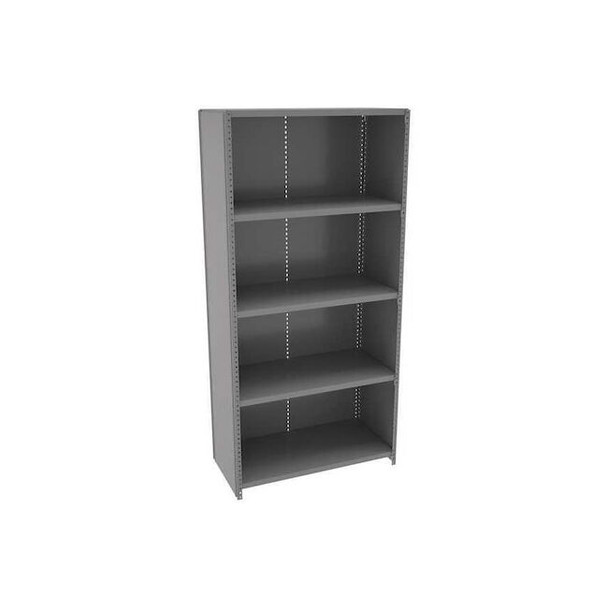 Metal Shelving Unit, 18"D x 36"W x 75"H, 4 Shelves, Carbon Steel