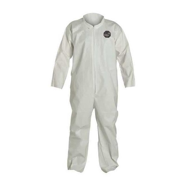 Collared Disposable Coveralls, 3XL, White, ProShield(R) 60
