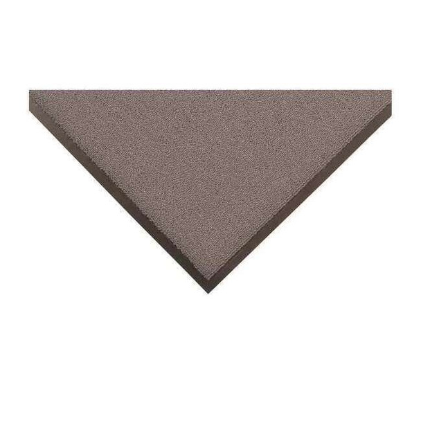 Entrance Mat, Polypropylene, 3/8 in Thick, Gray, 3 ft W x 8 ft L