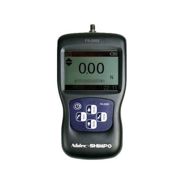 Shimpo Force Gauge, +/-0.3% Force Acc, Digital FG-3009