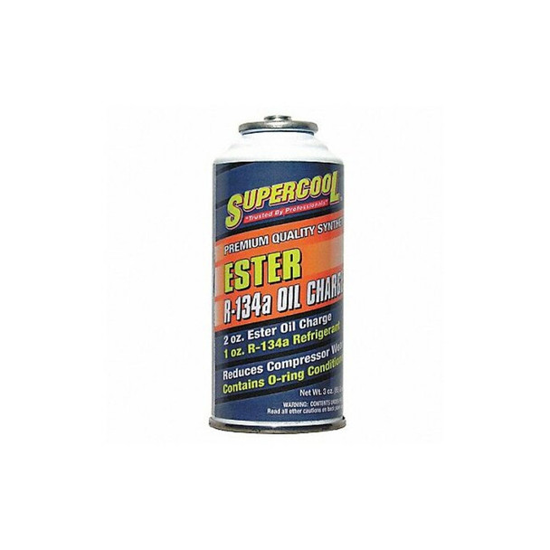 Supercool A/C 134a Charge and Ester Lubricant Can Yellow/Green Tint, 1 PK 16600