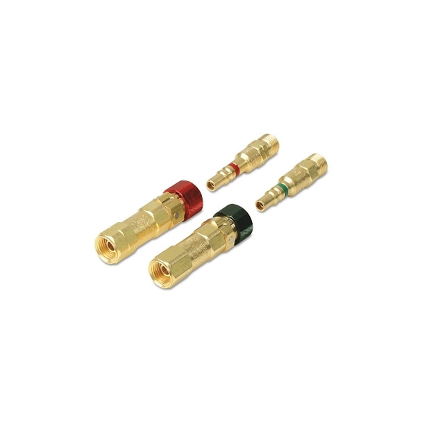 Kwiklok OSHA Compliant Quick Connect, Brass, Fuel Gas/Oxygen, Torch to Hose