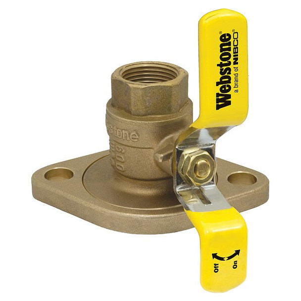 Webstone Manual 2-Way Ball Valve,IPS,Brass 41403 Webstone Manual 2-Way Ball Valve,IPS,Brass 41403