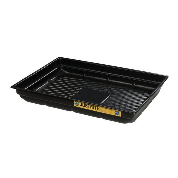Justrite Spill Tray,  20 gal.,Black 28717