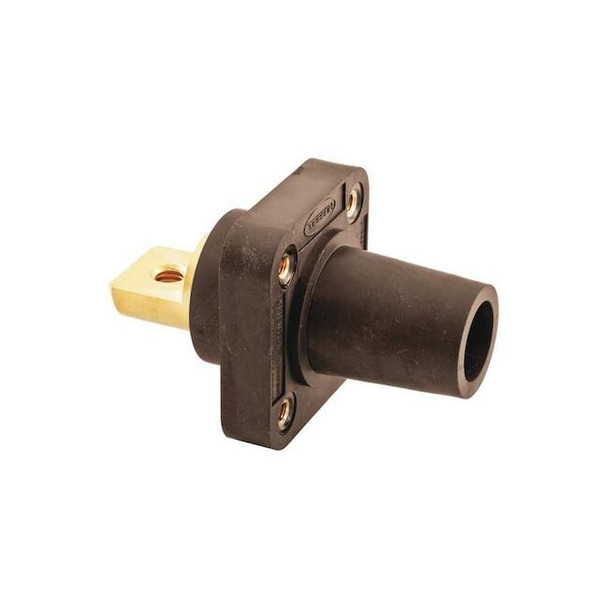 Hubbell Wiring Device-Kellems Receptacle,Brown,Female,Bus Bar,400 A HBLFRBBN