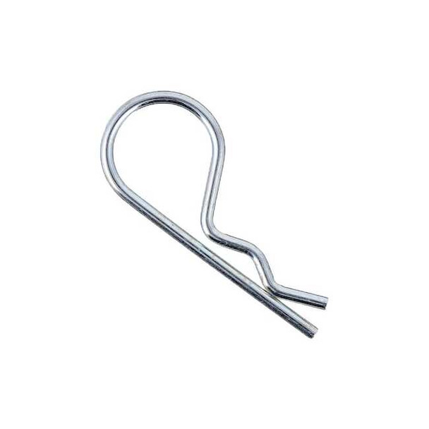 Bridge Cotter Pin, 3/32 in Dia, 3 in L, Spring Wire, 100 PK
