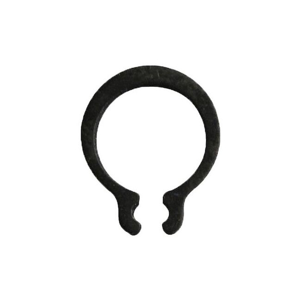 Snap Ring, Spring Steel Black Phosphate Finish, 27 mm Shaft Dia, 10 PK