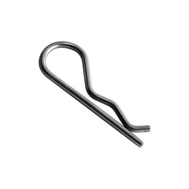 Bridge Cotter Pin, 9/64 in Dia, 2-15/16 in L, Stainless Steel, 10 PK