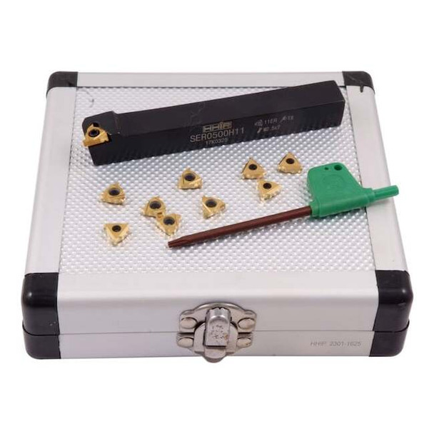 Hhip 1/2" External Indexable Threading Tool Holder & Insert Kit 2301-1625