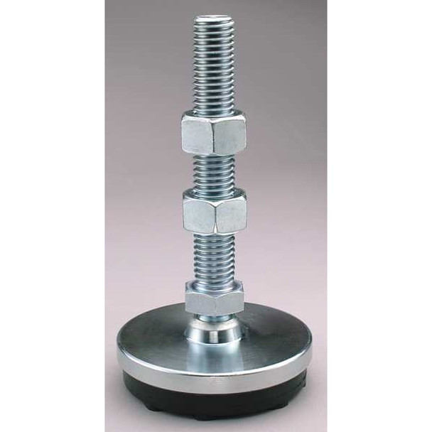 Level Mount, Anti-Vibe, 3/8-16, 2 in. Base, Bolt Length: 3 in