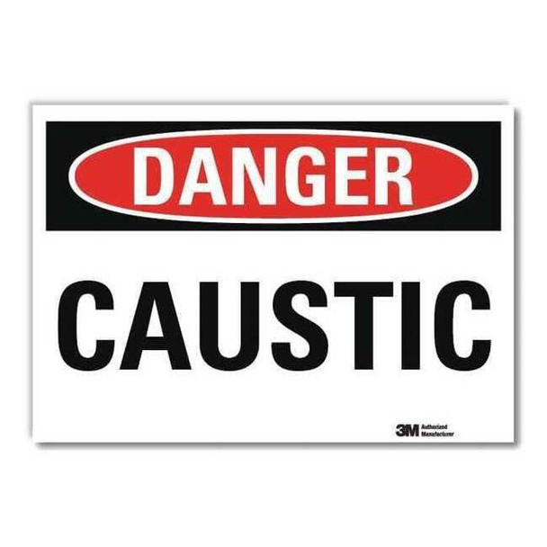 Danger Sign, 5 in H, 7 in W,Horizontal Rectangle, English, U3-1151-RD_7X5
