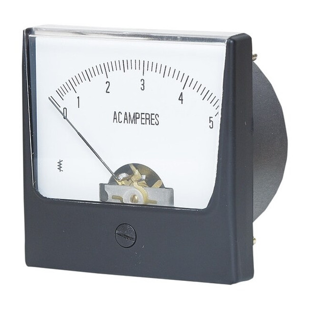 Manufacturer Varies Analog Panel Meter,AC Current,0-5 AC A 12G370