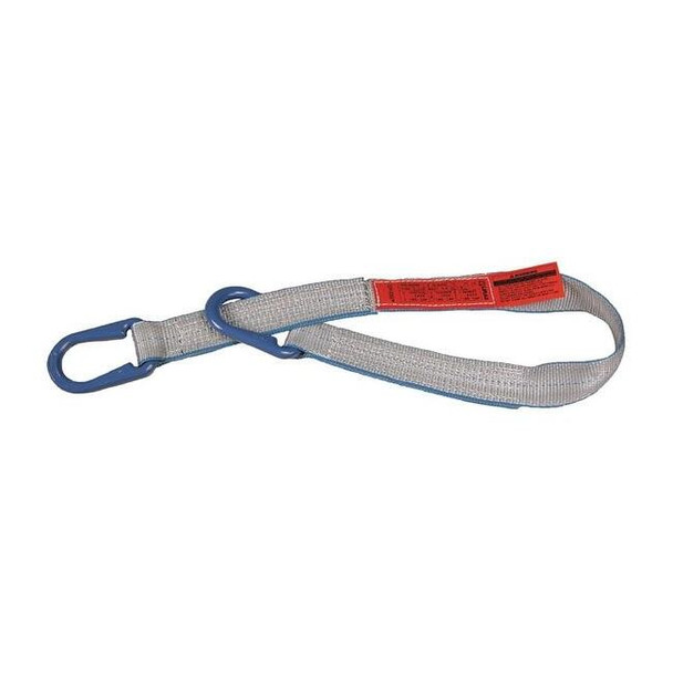 Lift-All Web Sling, Type U, 8 ft L, 2 in W, Polyester, Silver UU1802TX8