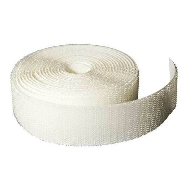 Velcro Brand Reclosable Fastener, No Adhesive, 150 ft, 1 in W, White 199703