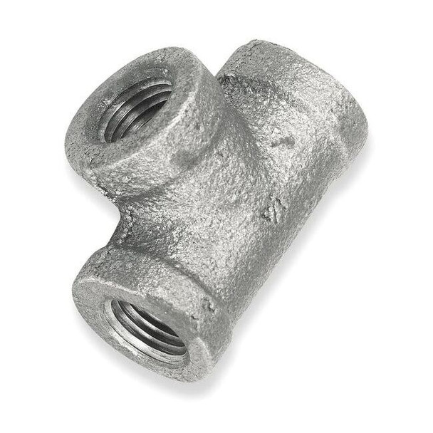 2-1/2" x 2-1/2" x 3/4" FNPT Galvanized Reducing Tee