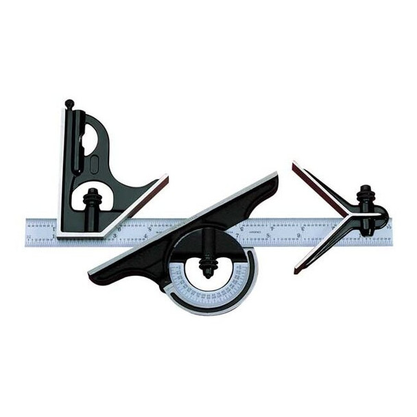 Starrett Combination Square Set,12 In,4 Pc C434M-300