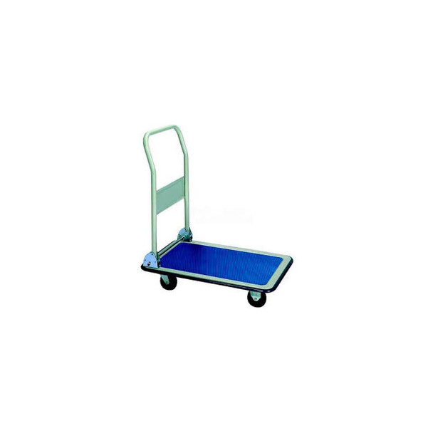 Wesco Folding Handle Steel Platform Truck 272238 29x19 4"" Rubber Casters