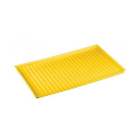 Justrite SafetyCabinetTray,Yellow,Polyethylene 29050