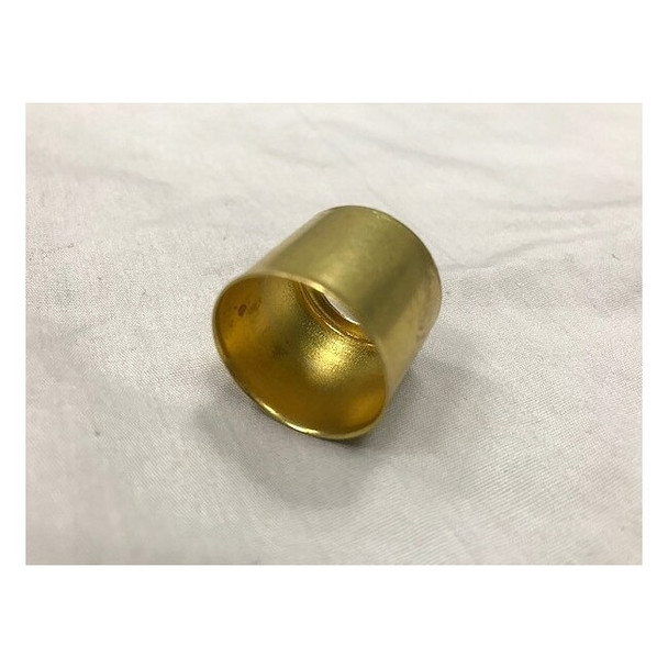 Globe Commercial Products Crimp Hose Ferrule,0.5"L,Brass,PK25 B-450-S