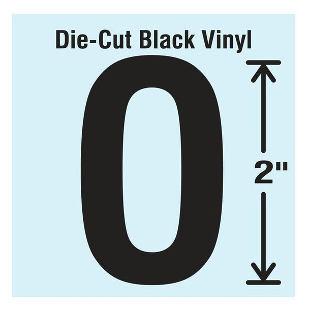 Stranco LetterLabel,Vinyl,2inH,1-1/4inW,PK10 DBV-2-O-10