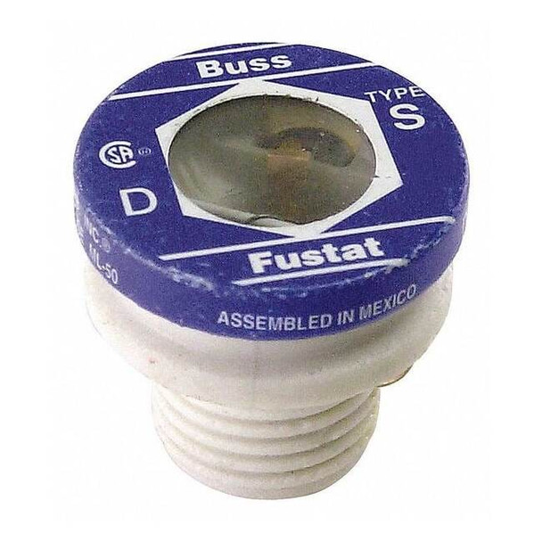 Eaton Bussmann Plug Fuse, 5A, 10kA at 125V AC, 4 PK S-5
