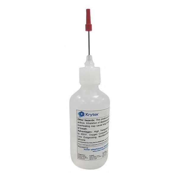 Krytox Lubricant, 1 oz., Needle Nose Bottle, PFPE, Colorless LBNGPL103