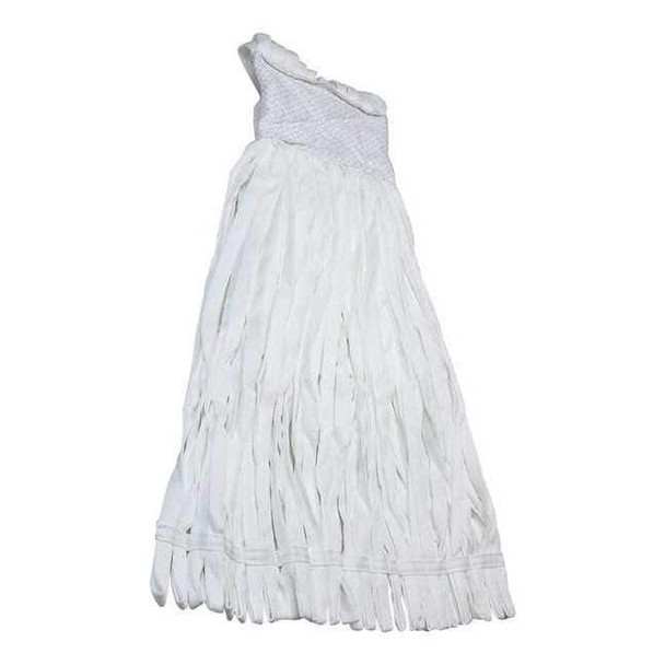 String Mop Head, Slide On Connection, Looped-End, White, Polyester, BCM.4.12